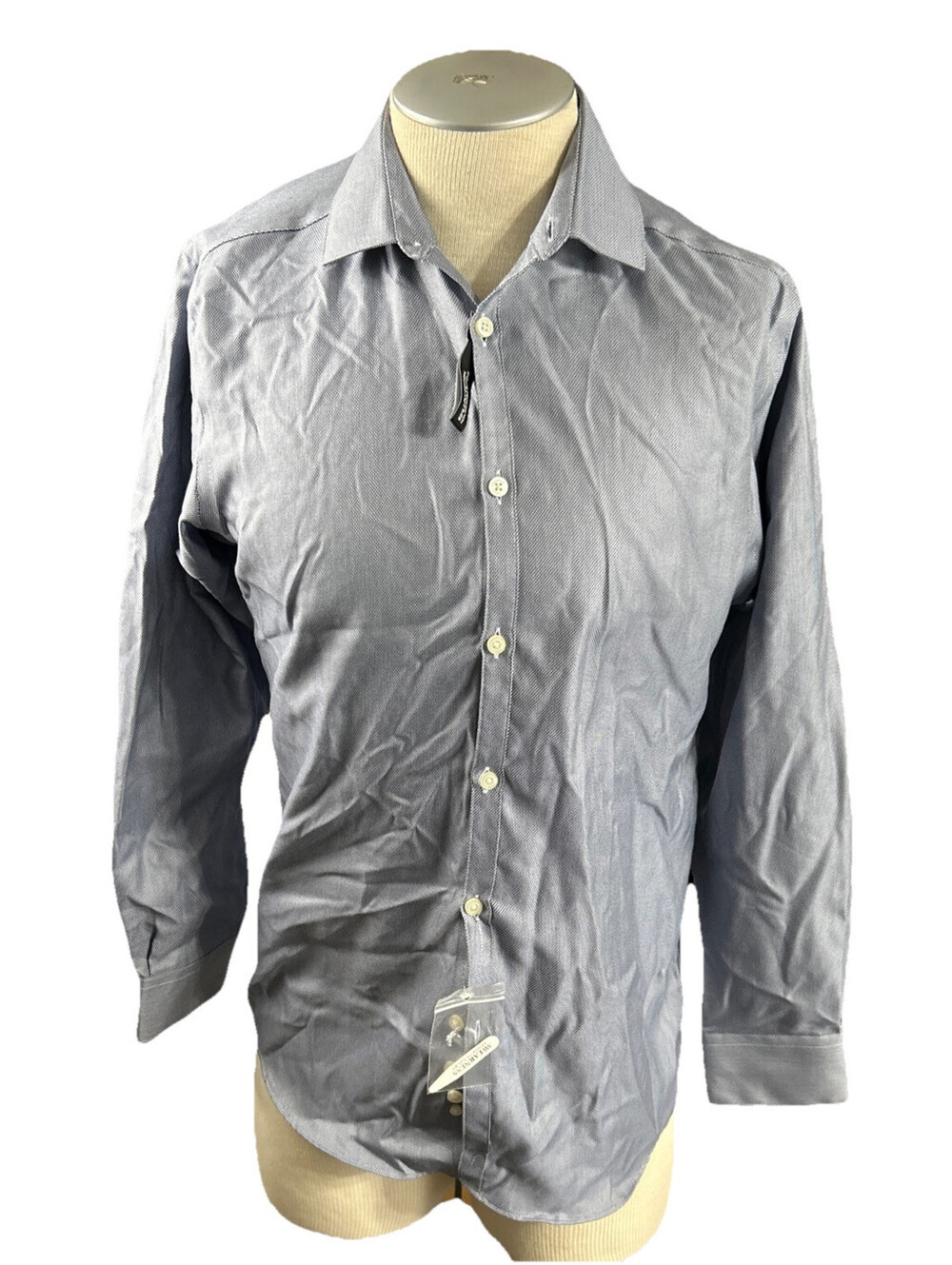 kenneth cole awearness shirt Mens 15 32/33 Slim Fit Non Iron Long Sleeves Button